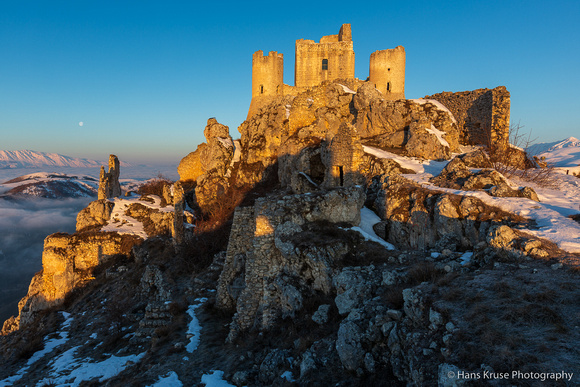 The Castle at Rocca Calascio at Sunrise.