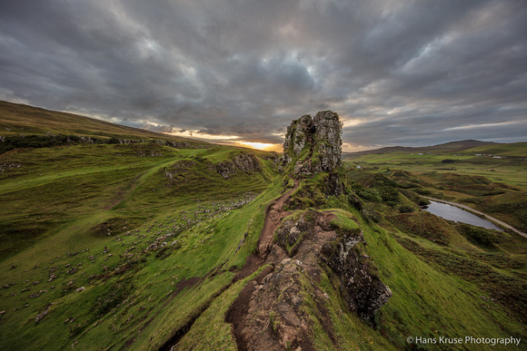 In the Fairy Glen at sunset