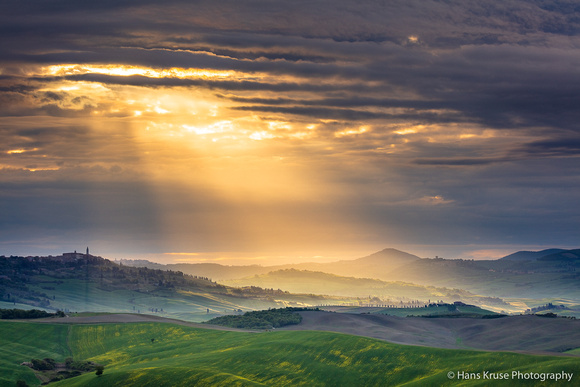 Tuscan lamdscape in the light