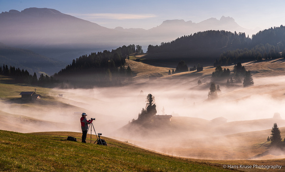 Photographer in Alpe di Siusi