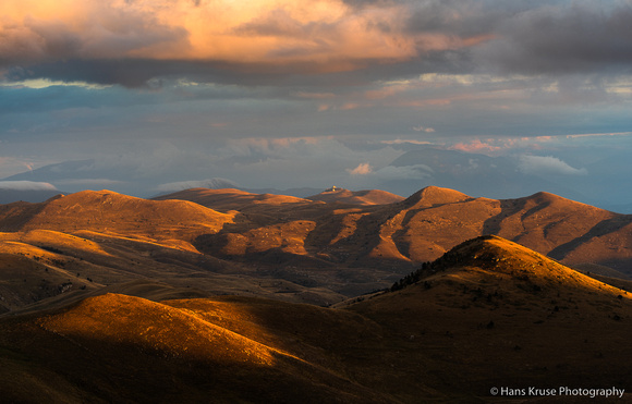 Campo Imperatore at sunset
