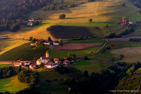 Church in Dolomiti landscape