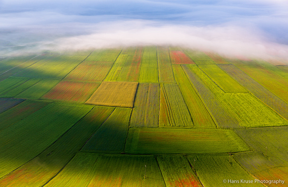 Colorful fields of Umbria