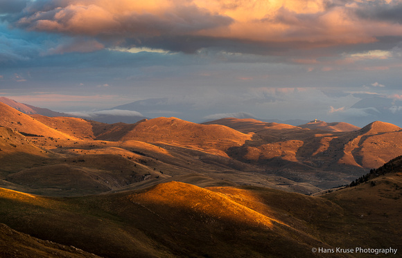 Campo Imperatore at sunset
