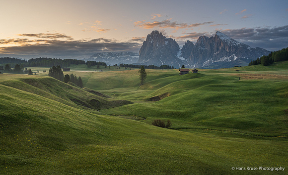 Early morning in the Dolomites