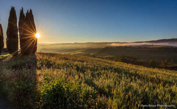 Morning light in Val d'Orcia