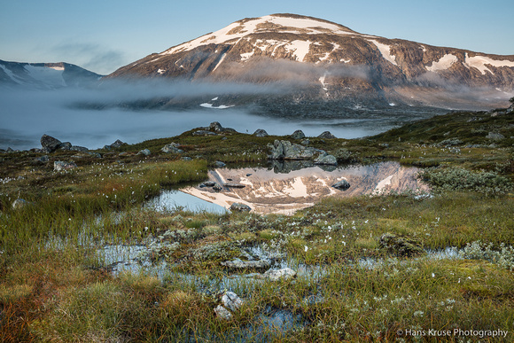Morning reflections in the Norwegian mountains