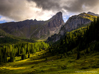 Afternoon light at Passo Giau