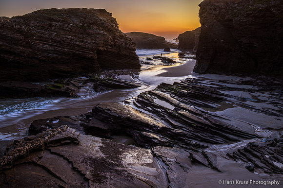 Morning at the coast of Spain