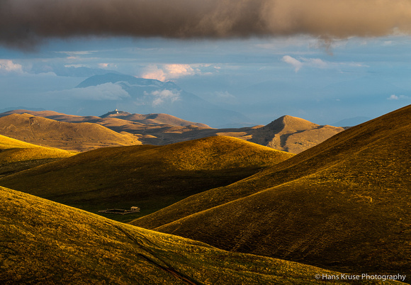 Campo Imperatore in the last sunlight of the day