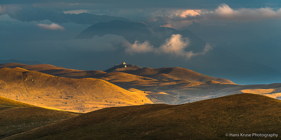 Campo Imperatore in the last sunlight of the day